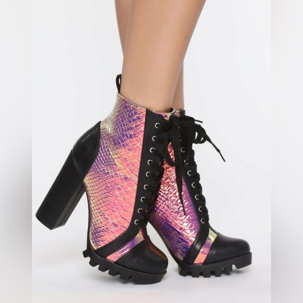 Taking No Chances Booties - Metallic